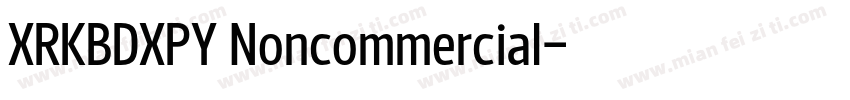 XRKBDXPY Noncommercial字体转换